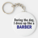 Barber During The Day Keychains