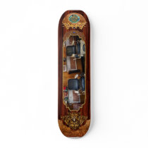 Barber - Frenchtown, NJ - Two old barber chairs  Skateboard Decks