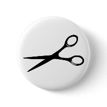 barber hairdresser scissors black buttons by Tomaniac barber hairdresser scissors black buttons