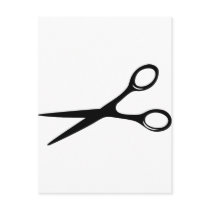 barber hairdresser scissors black postcards by Tomaniac barber hairdresser scissors black postcards