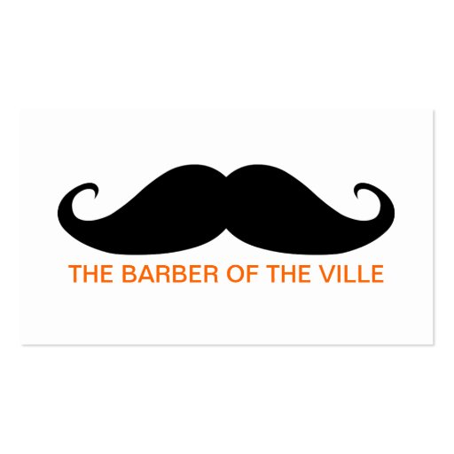 Barber of the Ville Business Card Template
