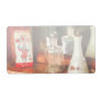 Barber - On a barbers counter Custom Shipping Label