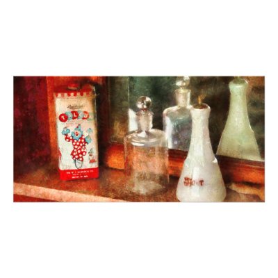 Barber - On a barbers counter Customized Photo Card by suburbanscenes