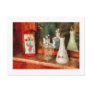 Barber - On a barbers counter Postcard