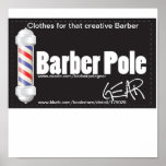 Barber Pole Gear-Logo2V, Clothes for that creat... Print