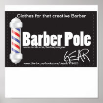 Barber Pole Gear-Logo2V, Clothes for that creat... Print