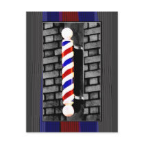 Barber Pole Postcard