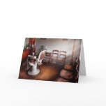 Barber - Ready for an Audience Greeting Cards