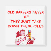 BARBER REFRIGERATOR MAGNETS