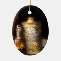 Barber -  Sharp & Dohme's Violet Toilet Powder Christmas Ornaments