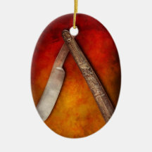 Barber - Shaving - Keep a stiff upper lip Ornaments