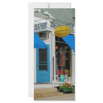 Barber Shop and Dress Shop Rack Card Design by SusanSavad
