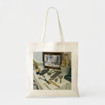 Barber Shop Canvas Bags