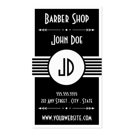 Barber Shop Customer loyalty business card