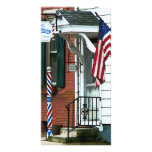 Barber Shop Entrance Personalized Photo Card