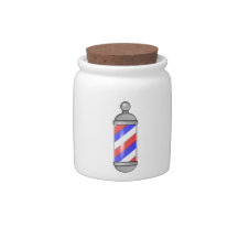 Barber Shop Pole Candy Dish