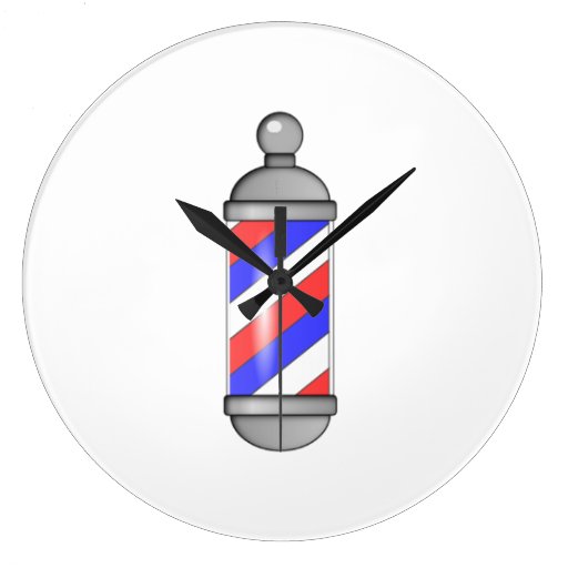 Barber Shop Pole Wallclock