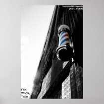 Barber Shop Pole Poster
