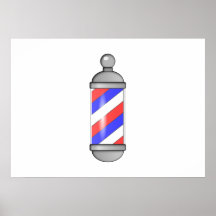 Barber Shop Pole Poster