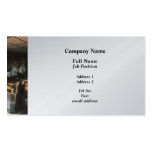 Barber Shop With Sun Streaming Through Window Business Card Templates
