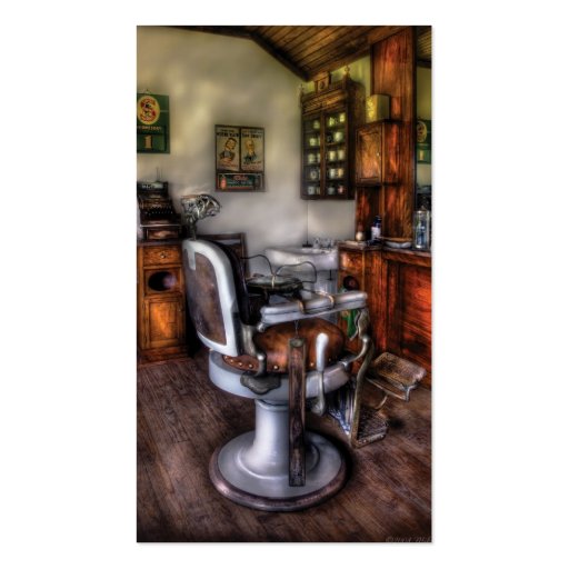 Barber - The Barber Chair Business Cards (back side)
