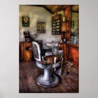 Barber - The Barber Chair print