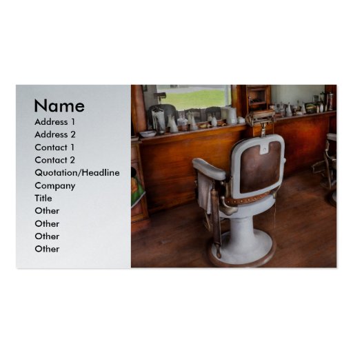 Barber - The Hair Stylist Business Cards (front side)