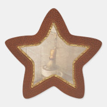 Barber - The morning shave Star Stickers