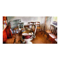 Barber - We accept children Customized Photo Card