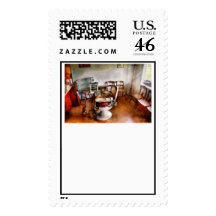 Barber - We accept children Stamp