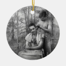 Barber - WWII - GI Haircut Christmas Ornaments