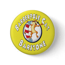 Barberpole Cat Badge -- Baritone Pinback Buttons
