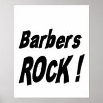 Barbers Rock! Poster Print