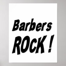 Barbers Rock! Poster Print