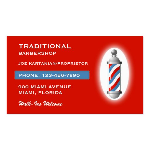 Barbershop Business Card