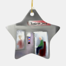 Barbershop Design Ornament