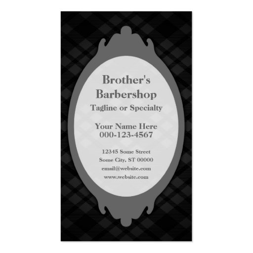 barbershop gear business card template (back side)