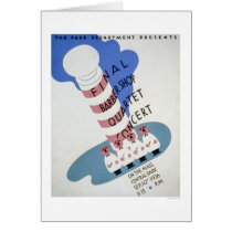 Barbershop Quartet 1936 WPA Greeting Cards