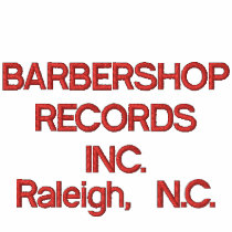 BARBERSHOP RECORDS INC., Raleigh, N.C. embroidered shirts by MOLOSOPHY BARBERSHOP RECORDS INC., Raleigh, N.C. embroidered shirts