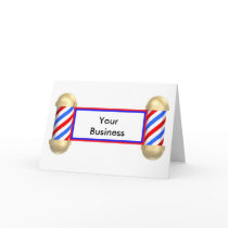 Barbershop scroll card