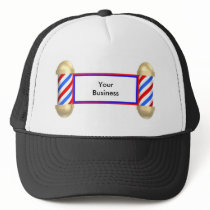Barbershop scroll trucker hats