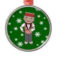 Barbershop Singer Christmas Music Ornament