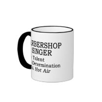 Barbershop Singer Hot Air Coffee Mugs