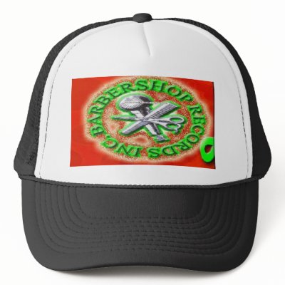 barbershoprecords inc logo$$ copyright maurice e m trucker hat by MOLOSOPHY