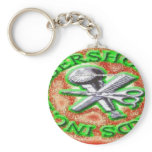 barbershoprecords inc logo$$ copyright maurice e m key chain