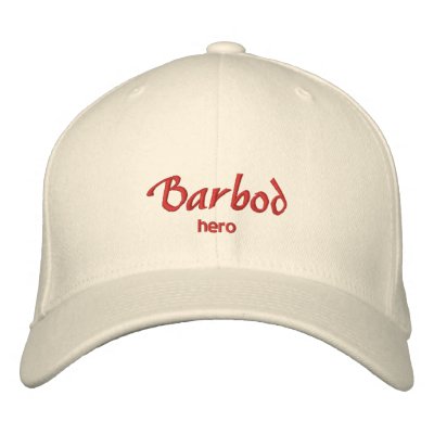 Barbod Name Cap / Hat Embroidered Hats by toppings