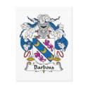 Barbosa Family Crest postcards