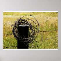 Barbwire Country Posters