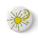 barbwire moon sun and stars buttons