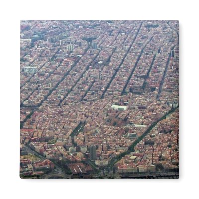 Barcelona Aerial Magnets by ribizlifozelek